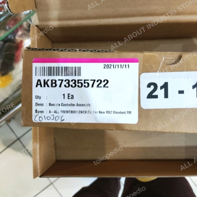 REMOTE AC LG REMOTE CONTROLLER ASSEMBLY LG AKB73355722