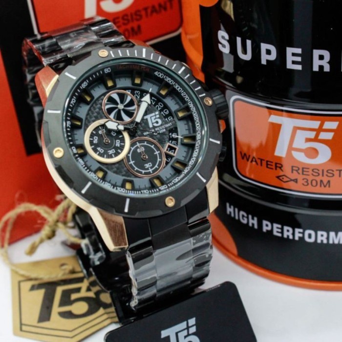 Jam Tangan Pria T5 H3787 T5 H 3787 Original bergaransi free tin box