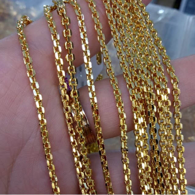 Kalung nuri rapat  rantai 24k suping emas