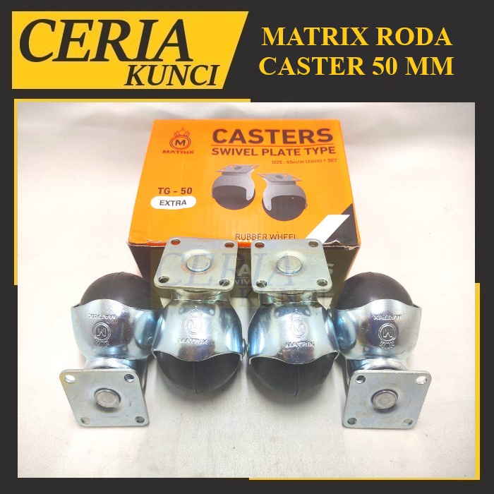 Jual Roda Kursi Bulat Inch Roda Caster Type Tg Roda Karet Mm