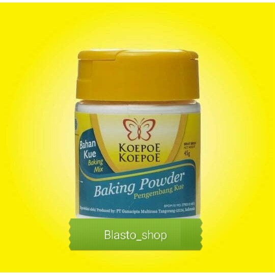 kupu kupu baking powder 45 g Shopee Indonesia