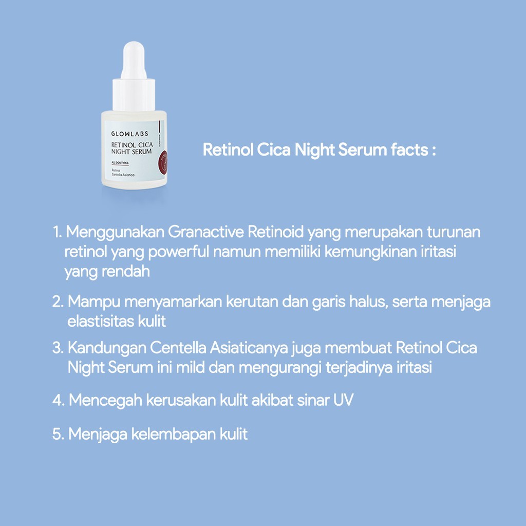 Glowlabs Retinol Cica Night Serum 20ml