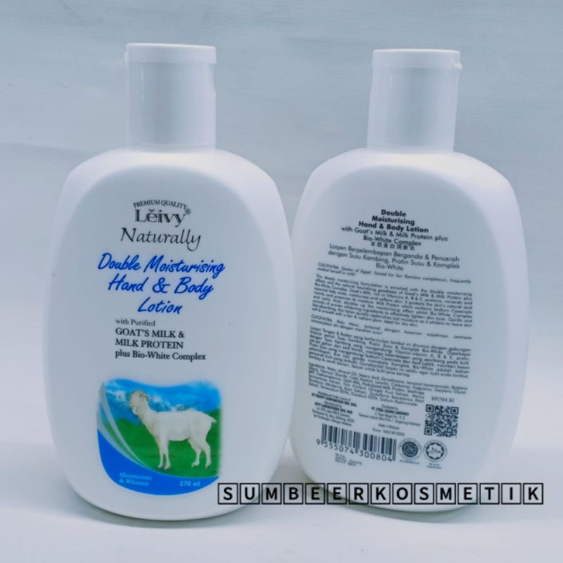 Leivy Naturally Double Moisturizing Hand &amp; Body Lotion 270ml