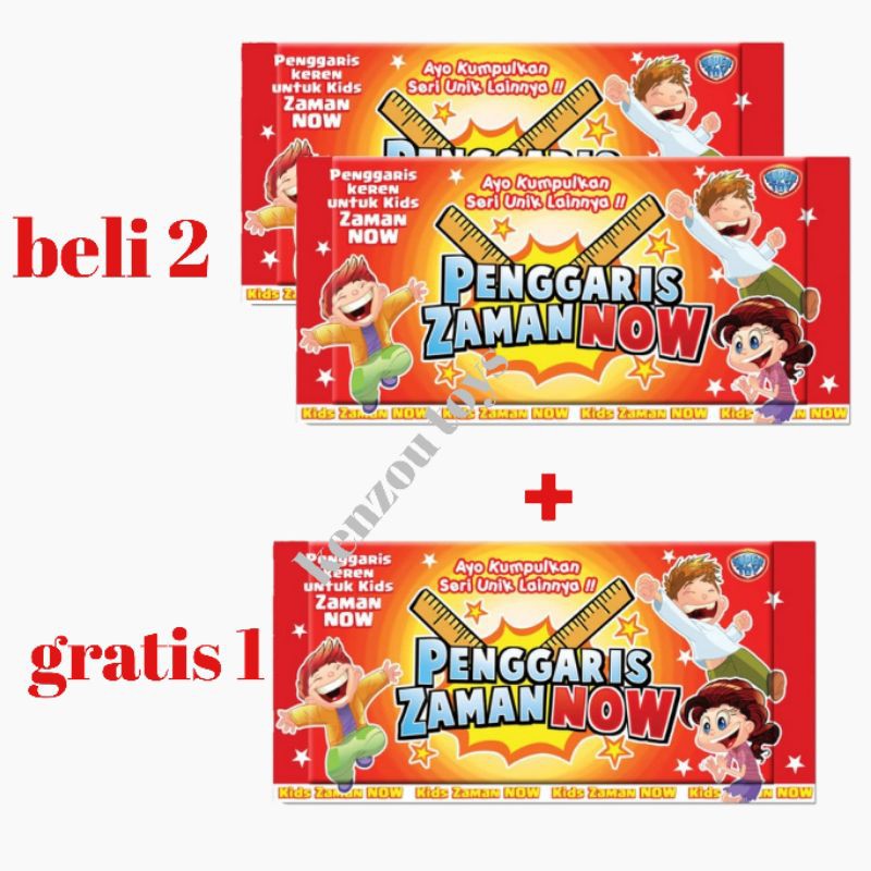 Penggaris Zaman Now Beli 2 gratis 1