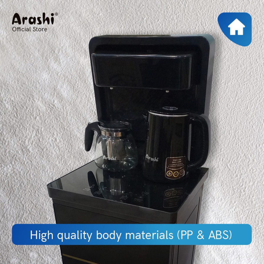 Arashi Multifunction Dispenser AMD 01B / Hot &amp; Warm / Galon Bawah