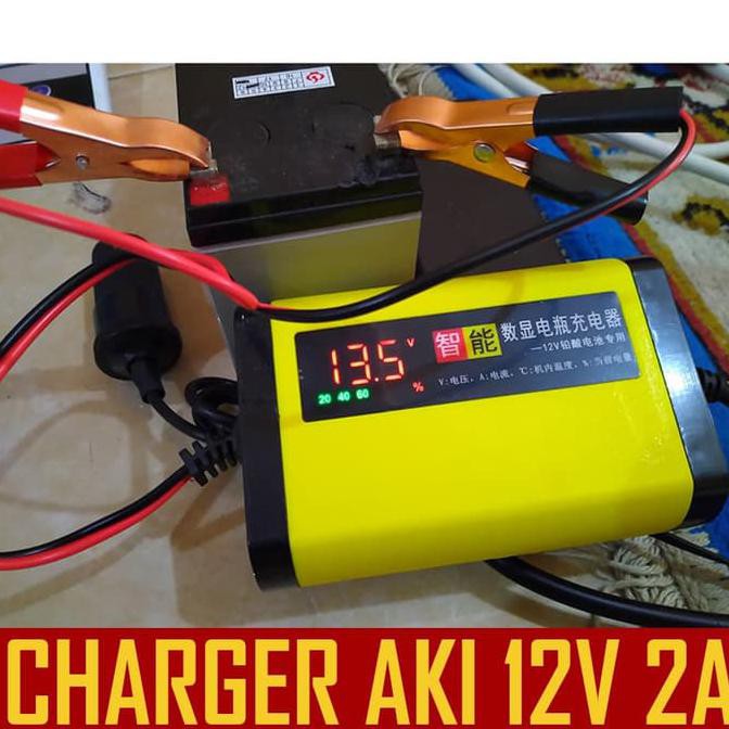 Jual Cas Aki Motor 12 Volt 2 Ampere Dengan Led Monitor ~ Order Yukkk