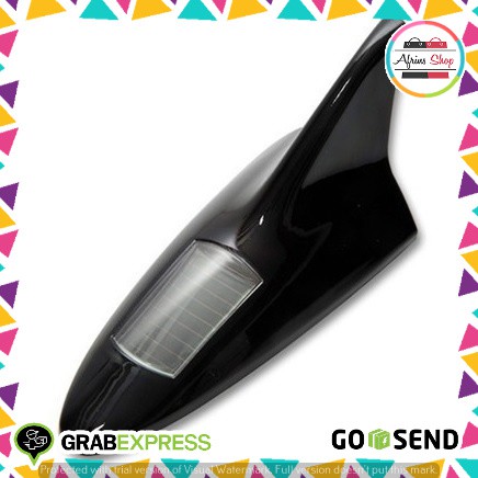 Mainan Antena Sirip Hiu Shark Lampu Solar Mobil Bentuk Sirip Hiu 8 LED