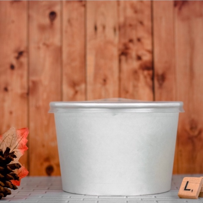 PAPER BOWL 1000 ML / MANGKOK KERTAS + TUTUP