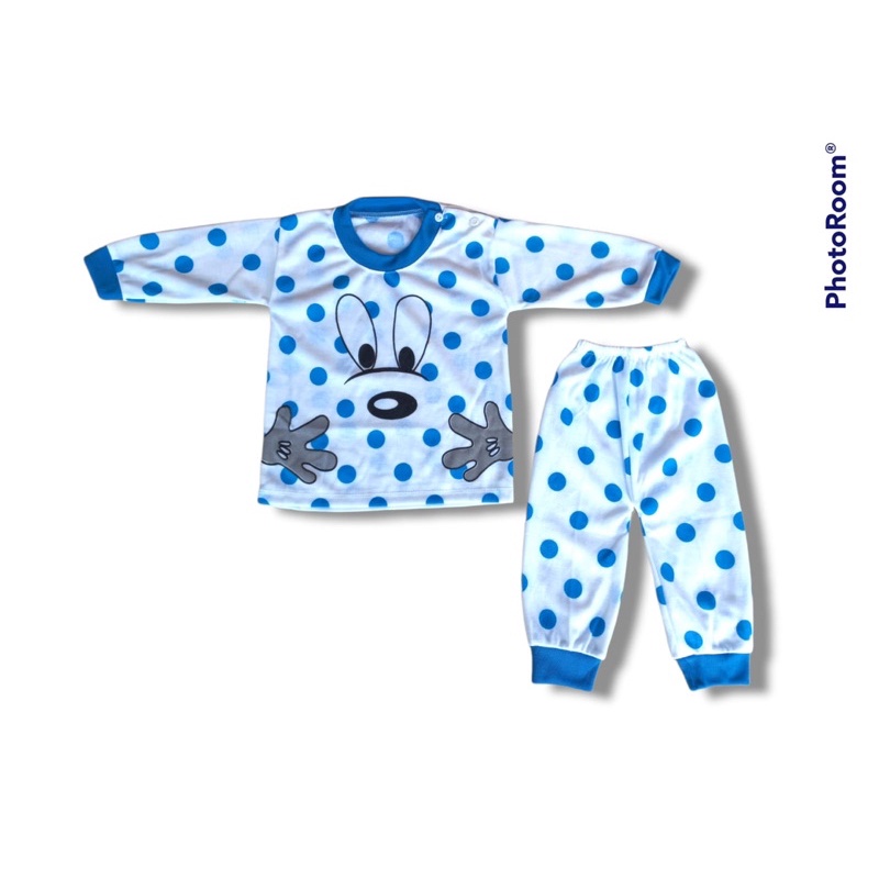 stelan baju bayi karakter 0-1 tahun+