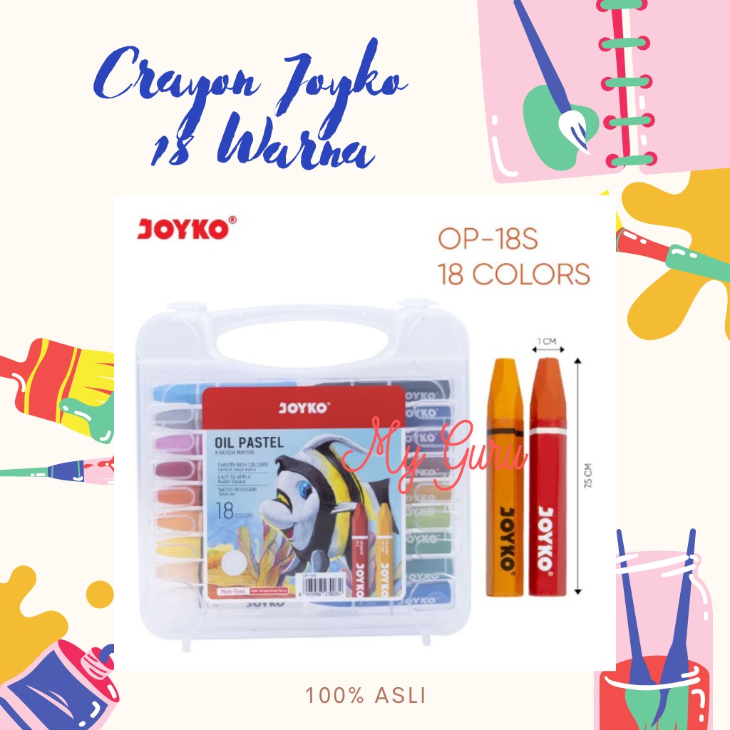 

[SET] CRAYON / KRAYON OIL PASTEL JOYKO OP-18S