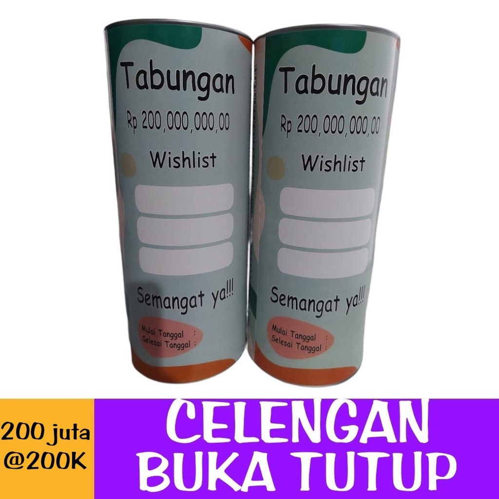 celengan target 200 juta- celengan target buka tutup- celengan target super jumbbo