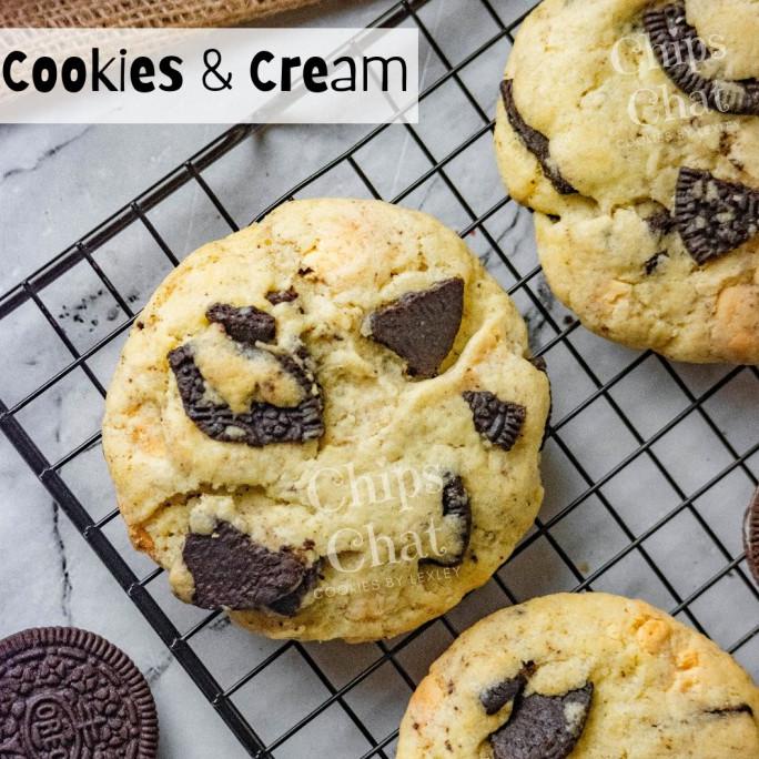 

Diskon Best NYC Soft Baked Cookies & Cream Oreo White Chocolate Chips Cookie Diskon