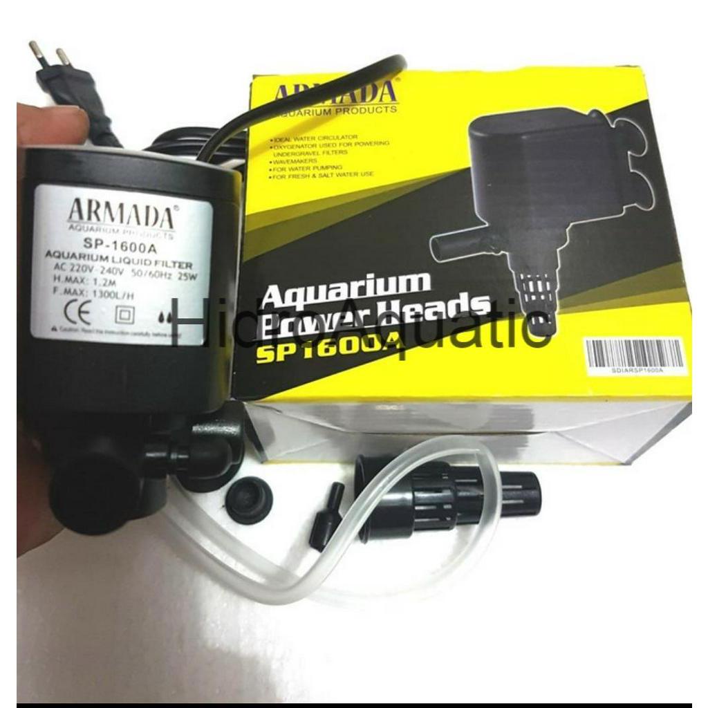 Water pump Aquarium 1600 - Power head Aquarium - Mesin Filter Aquarium - Mesin Pompa Aquarium