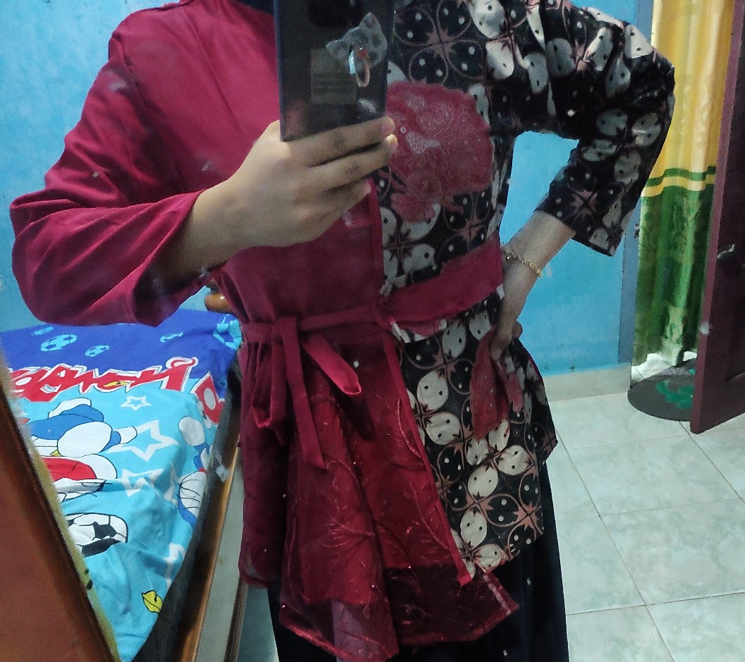 [bisa Cod] Batik Wanita Asj Sa Hrb026 Kenongo Kemeja Tosca Pendek