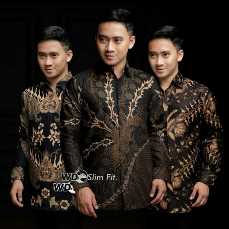 KEMEJA BATIK PRIA LENGAN PANJANG SIZE M L XL XXL TERLARIS