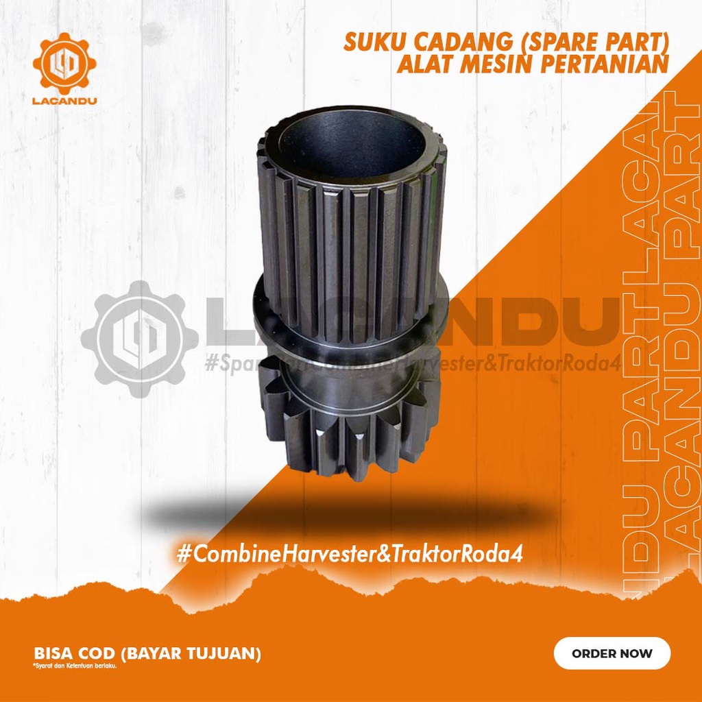 KB GEAR STEERING / GIGI BELOK KUBOTA DC 70 ORIGINAL 5H493-16160 UNTUK COMBINE HANVESTER LACANDU PART
