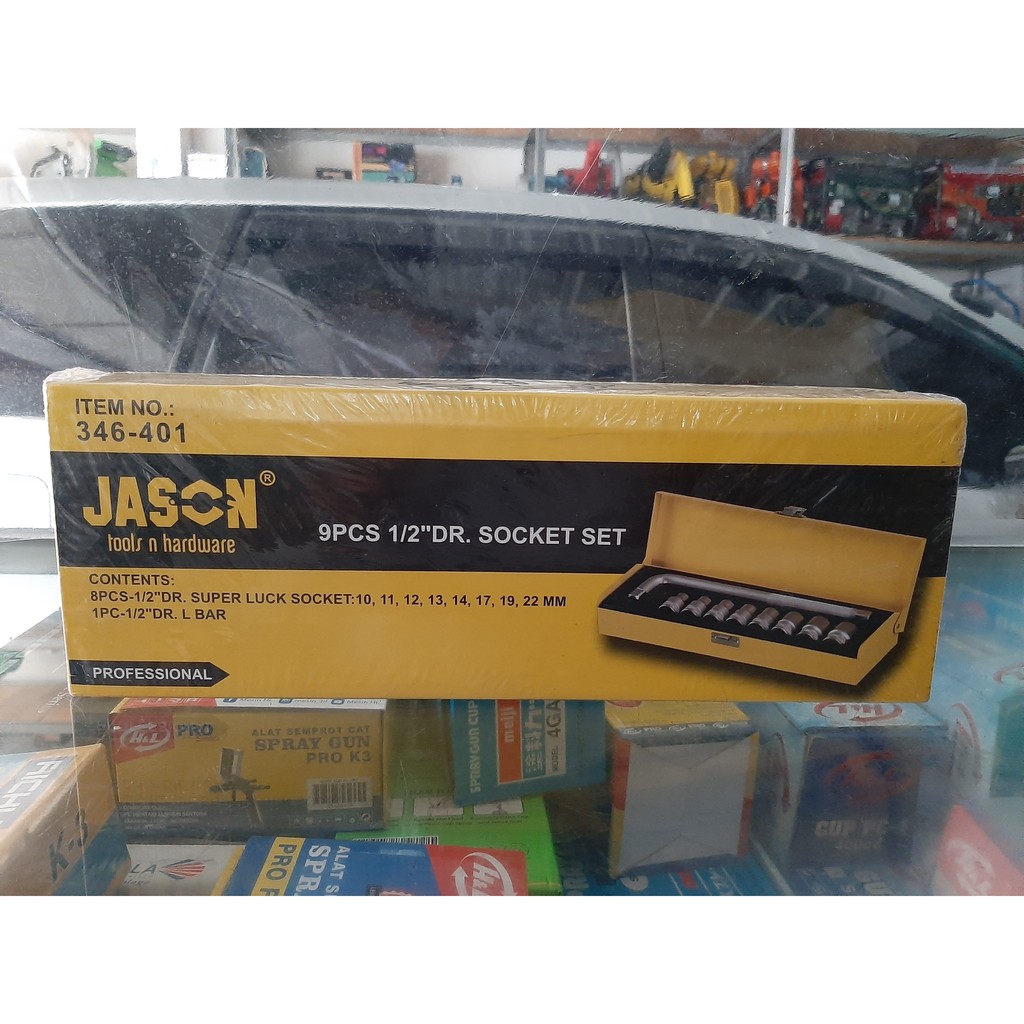 Kunci Sok / Hand Socket Set 9 Pcs 1/2" Jason