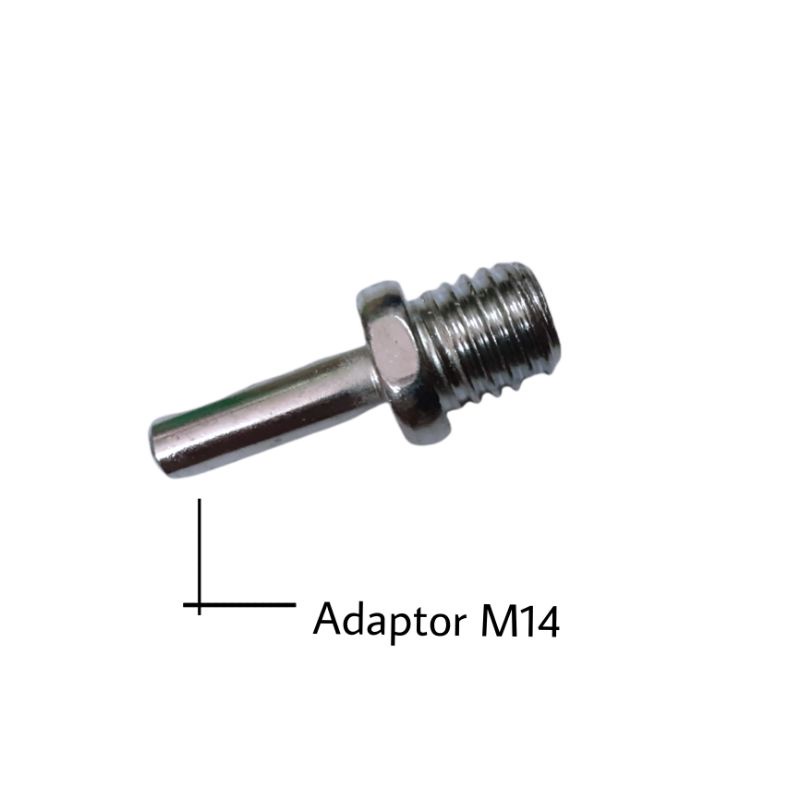 Adaptor Konektor Adapter Bor M14 /  Baut Mesin Bor Ke Backing Pad M 14 Sambungan Sanding Pad