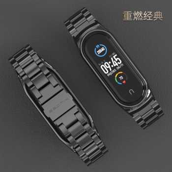 3 Point Strap Watchband Stainless Steel Xiaomi Mi Band 3/4/5/6 / Strap Jam Tangan Smartwatch Strap Jam Tangan Stainless Steel Tahan Lama / Starp Jam Tangan Murah Berkualitas Lemut Strap Jam Tangan Keren Strap Jam Tangan Polos / Strap Watchband jam Tangan
