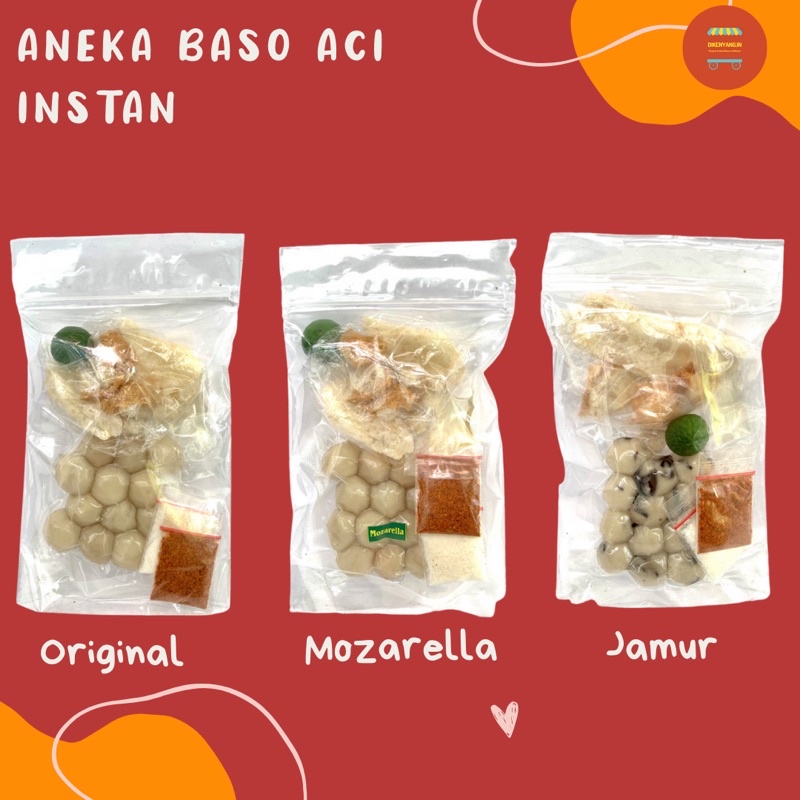 

BASO ACI INSTAN/ BASO ACI ORIGINAL/ BASO ACI KEJU MOZARELLA/ BASO ACI JAMUR/ TERMURAH!