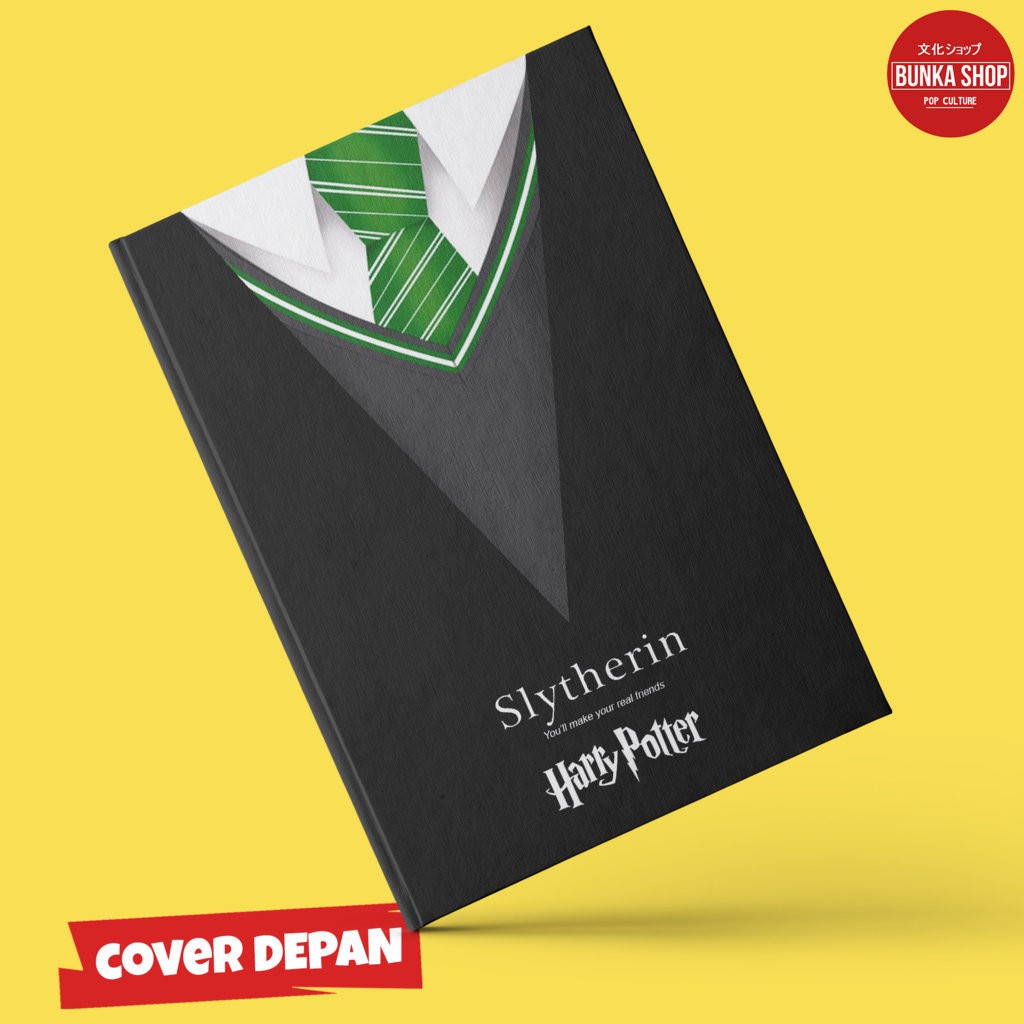 

Notebook Harry Potter Asrama Slytherin Hardcover A5 Buku Tulis Catatan Note Agenda Planner