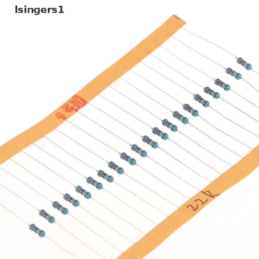 (lsingers1) 600pcs 30 Jenis Resistor Metal Film 1 / 4W 1%