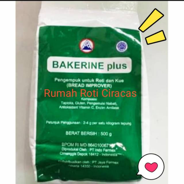 bakerine plus improver bread 500gr pelembut roti bkn S500 bakers bonus
