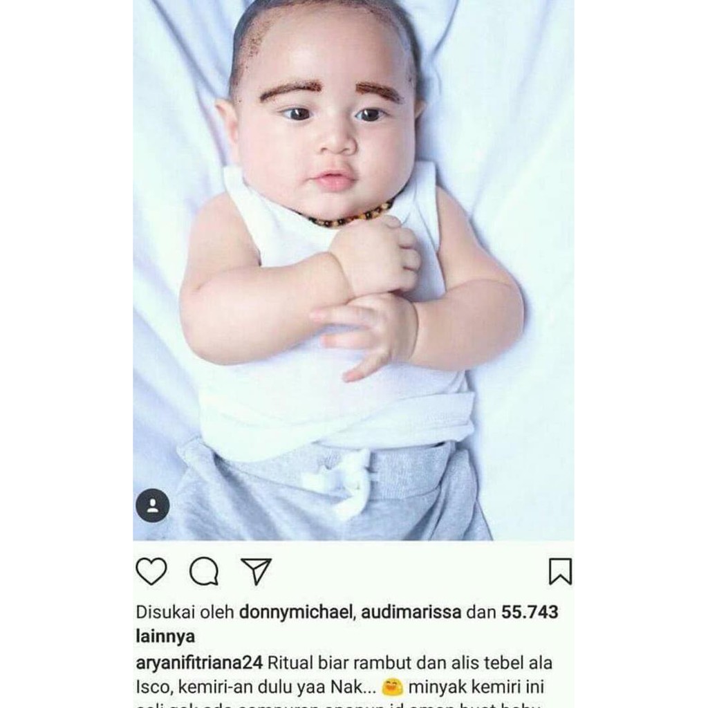 Terlaris New! Minyak Kemiri Bakar Murni Asli Penumbuh Alis Dan Rambut Bayi