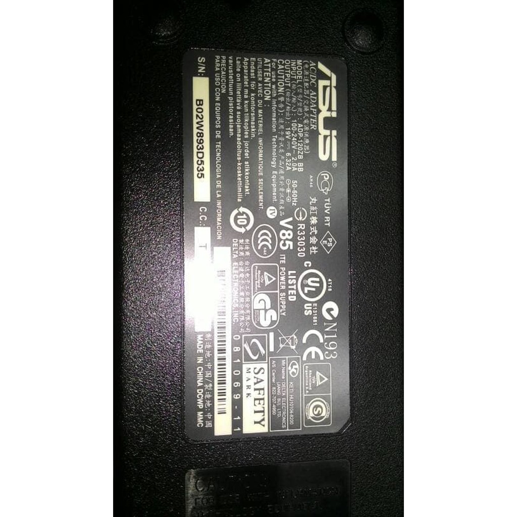 Adaptor Pc All In One Asus 19.5v 6.32 A Original Charger