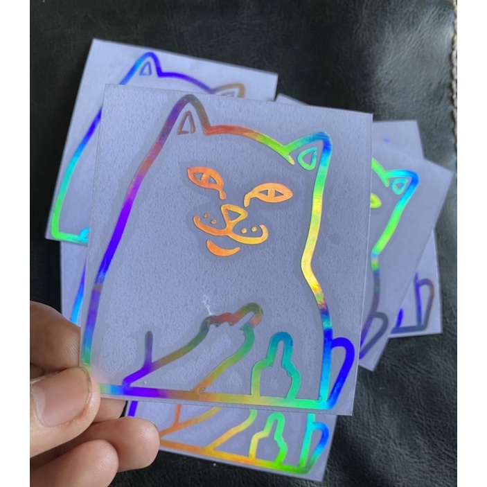 Sticker Sticker Cutting Hologram Ripdip Ripndip Fucek