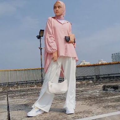ALANA SHIRT DUSTY/KEMEJA OVERSIZE/KEMEJA RAYON/KEMEJA POLOS WANITA