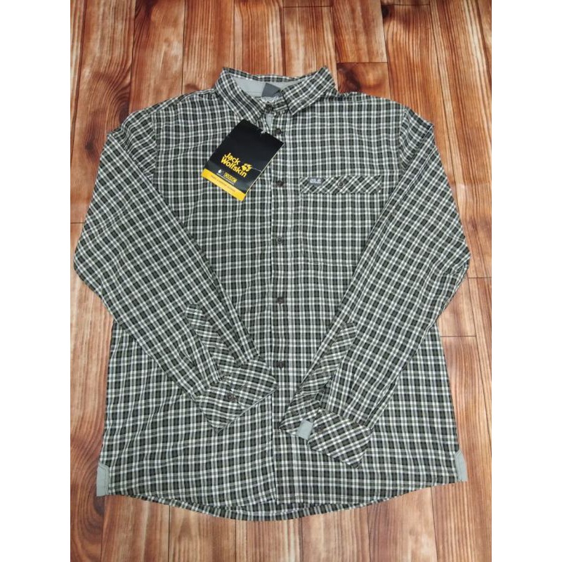 Men's Dixon Long shirt Jack Wolfskin kemeja lengan panjang JW Original