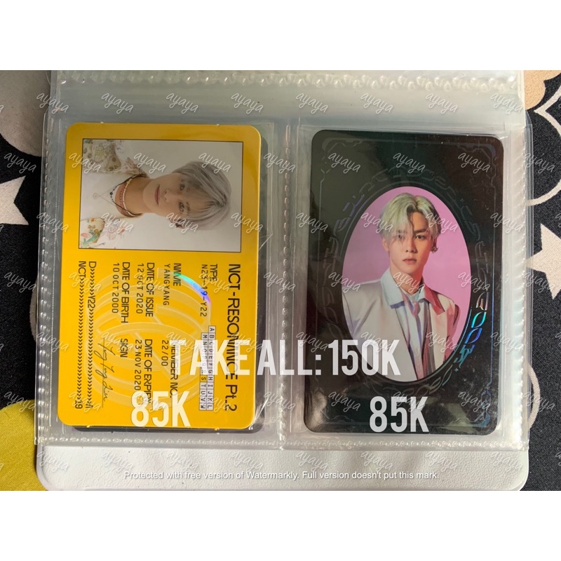 ID CARD YANGYANG, YEARBOOK KUN YB