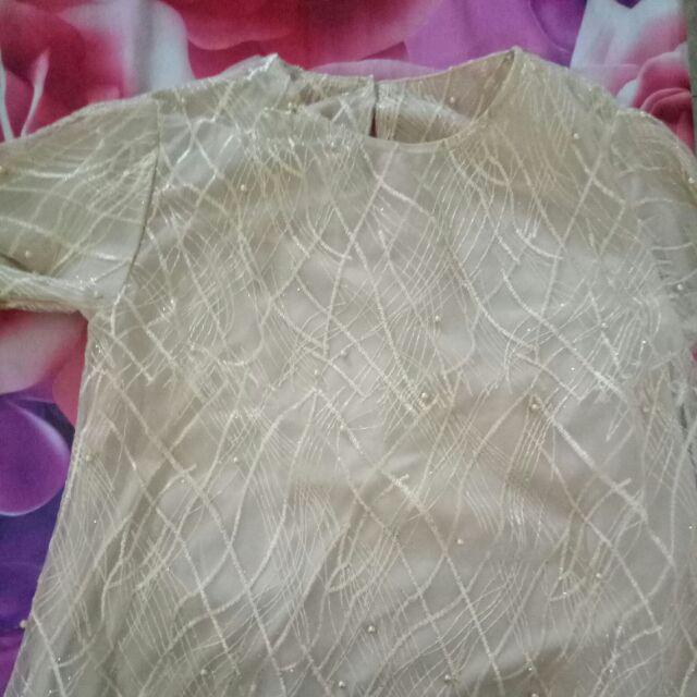 Batik Couple Kebaya Brokat Modern Tille Mutiara Shofia Termurah Bs052