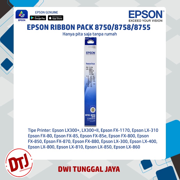 Epson Ribbon Pack 8750 / 8755 / 8758 / LX-300 Original