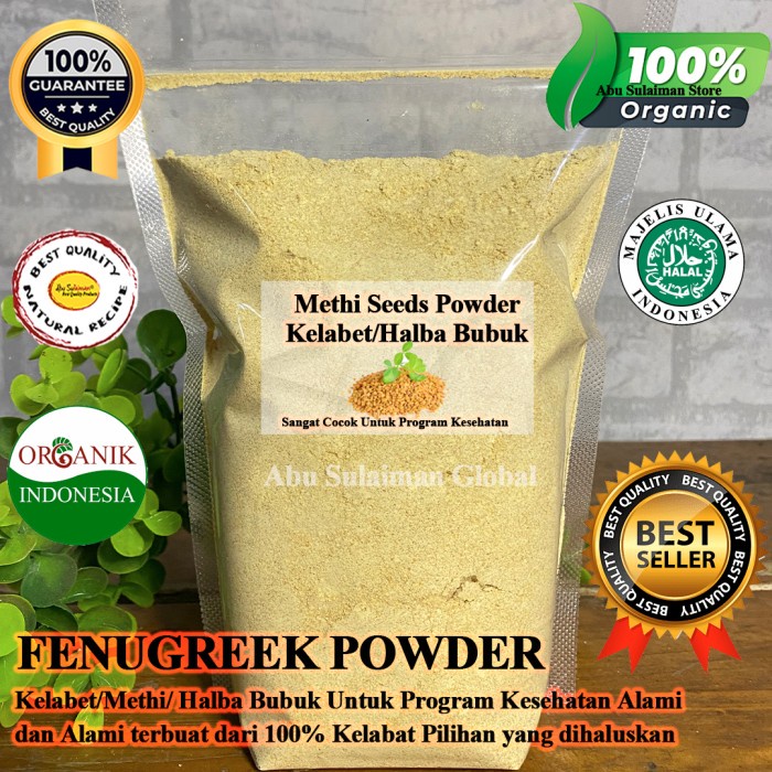

Klabet Bubuk 250 Gr / Hulbah / Fenugreek Powder Premium