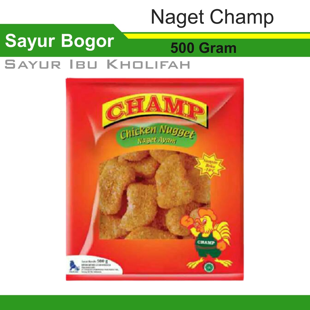 

Naget Ayam Champ 500 Gram Frozen Food Makanan Instan Bogor Freshmart