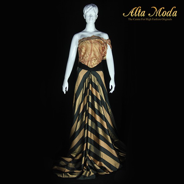 

Alta Moda Kain Tile Bordir Hana Mory Parsley Emas (1M)