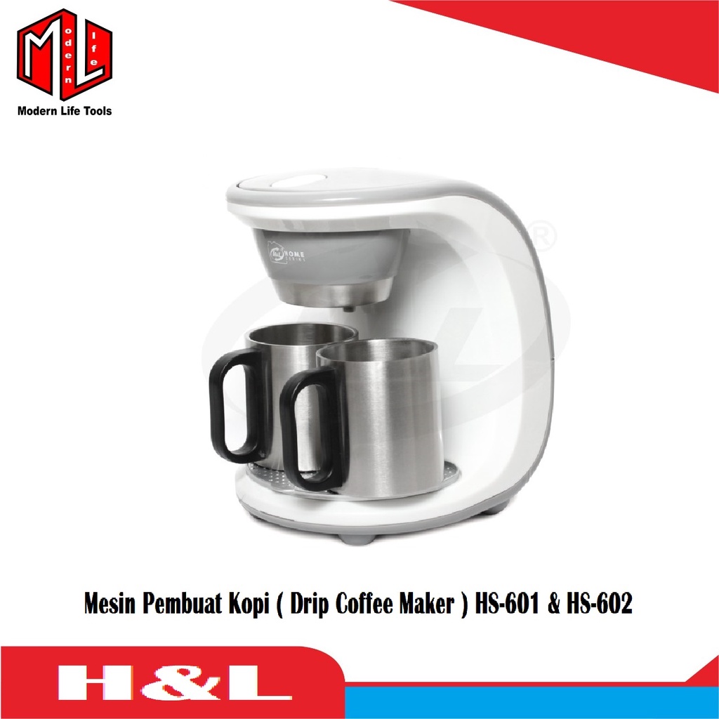 Mesin Kopi Listrik HS-601 &amp; HS-602 / Drip Coffee Maker HS-601 &amp; HS-602