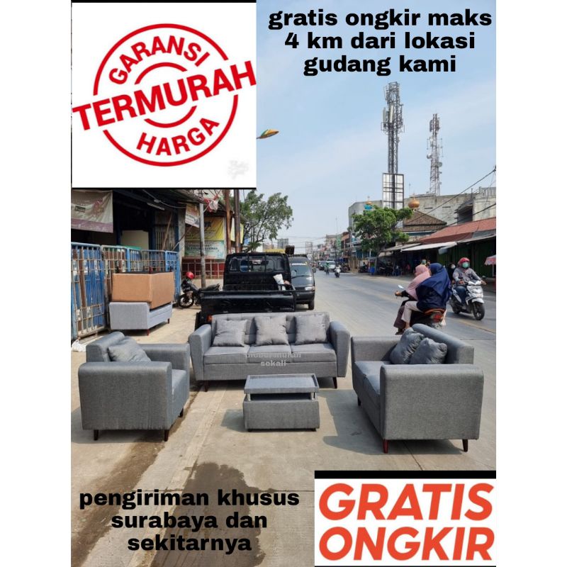 (PROMO) Sofa Retro Set 3 2 1 / Sofa Murah / Sofa Minimalis