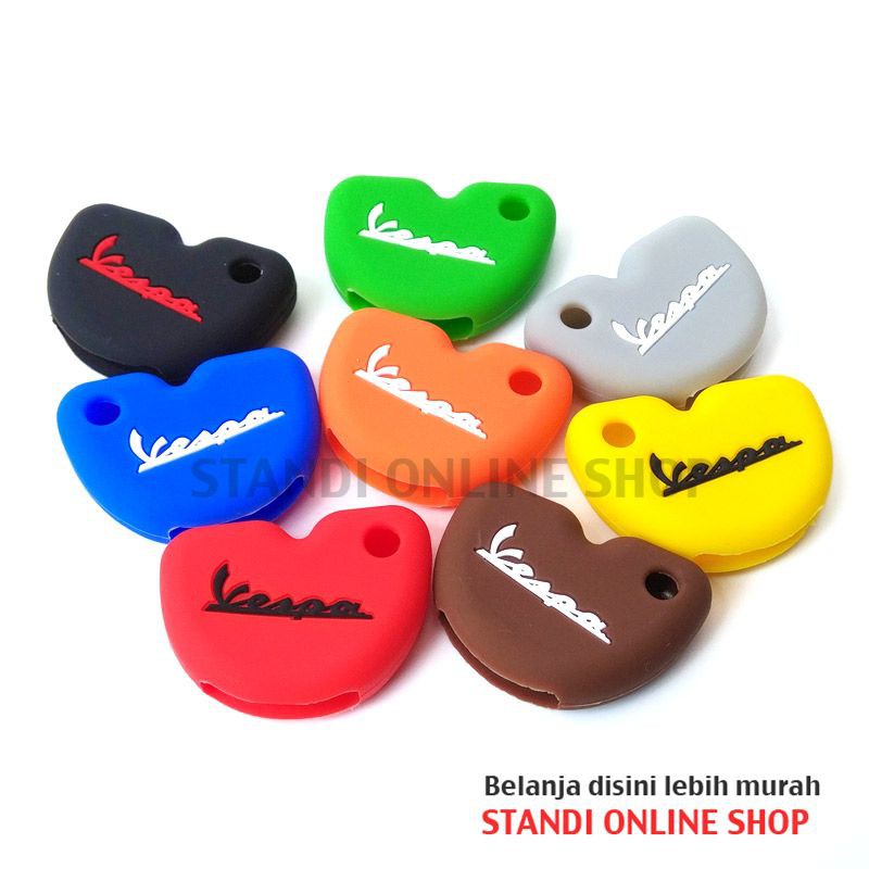 Silicone Remote Cover Silikon Kunci Kondom Kunci Keyshirt Piaggio Vespa Matic Trendy