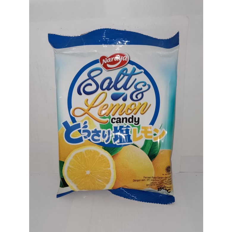 

NARAYA SALT & LEMON PERMEN 150g Candy Permen Rasa Garam Dan Lemon