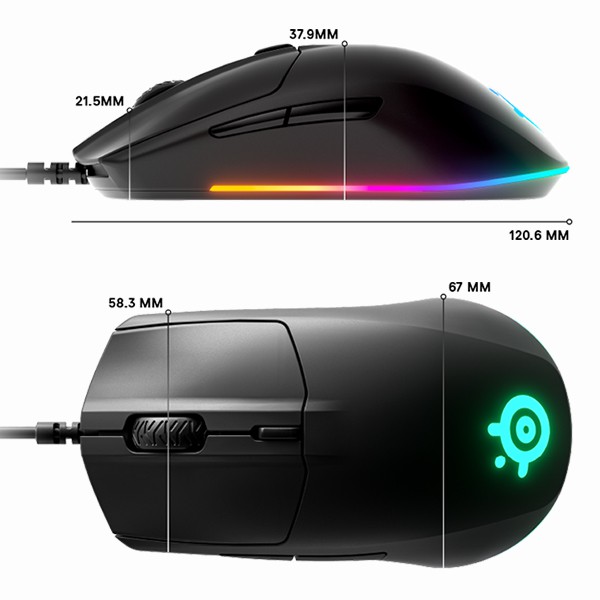 Mouse gaming steelseries wired rival 3 sensor truemove core - Rival-3