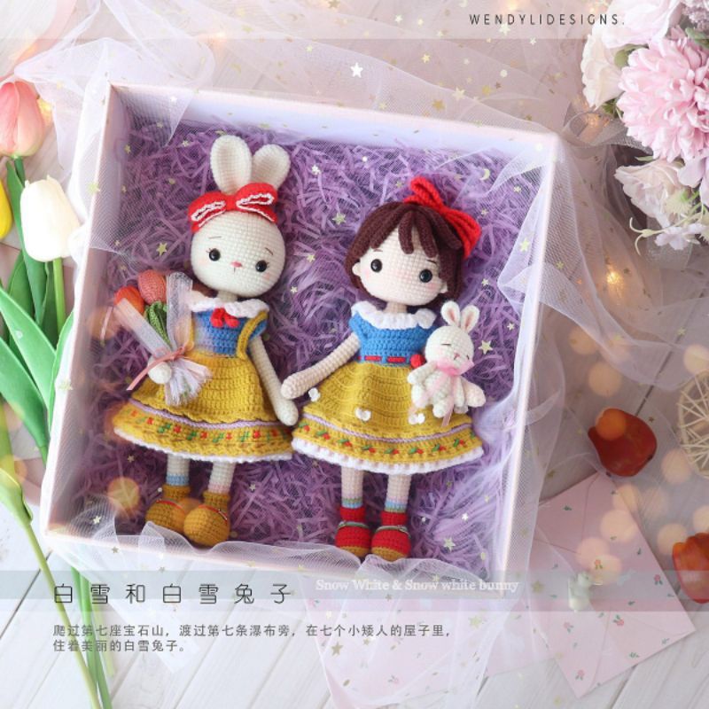 BONEKA RAJUT KELINCI & SNOW WHITE