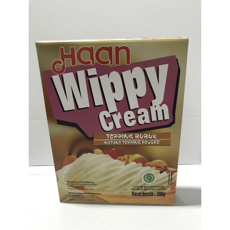 

Haan wippy cream 200gram