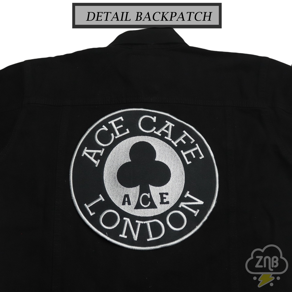 PATCH BORDIR BACKPATCH EMBLEM TEMPELAN JAKET ACE CAFE LONDON