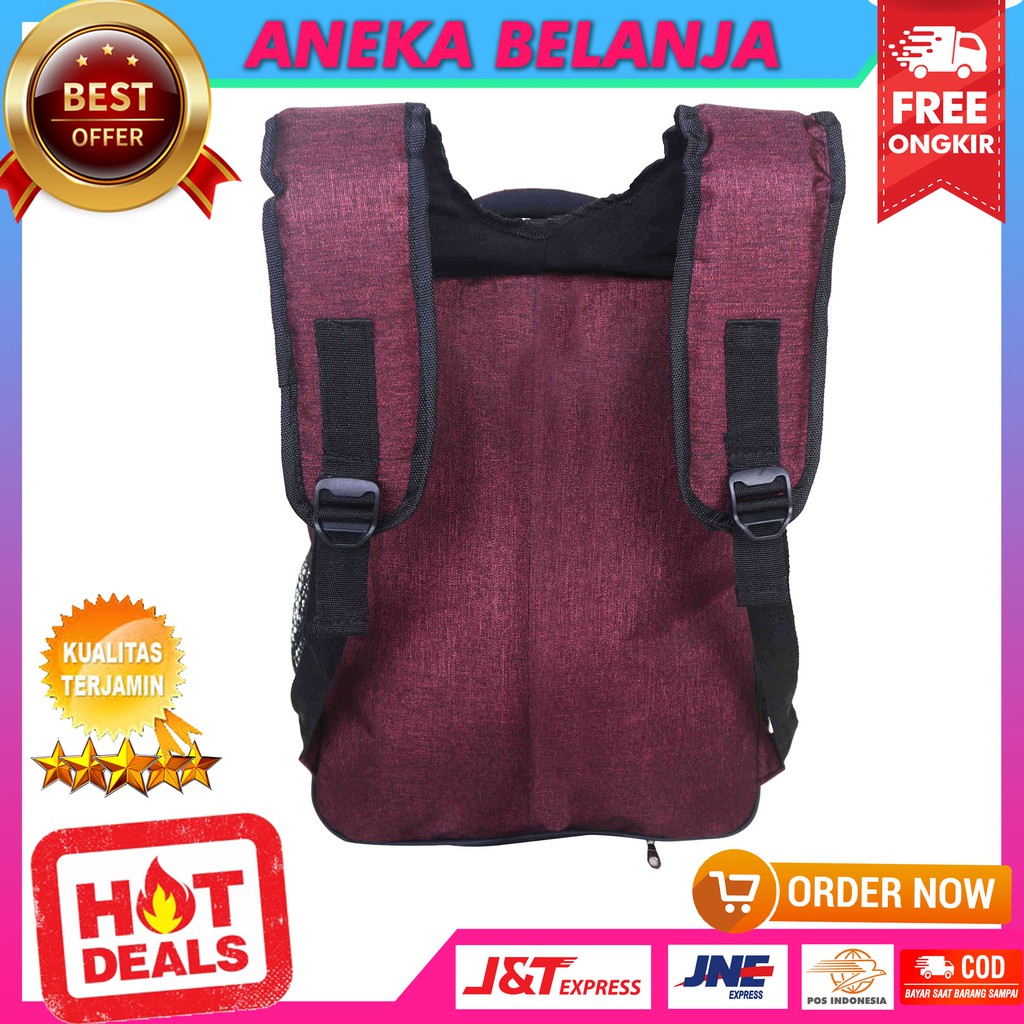 New Arrival Tas Ransel Cowok Model Alfito Ombak Merah Berkualitas Kece Backpack Pria Sekolah Kuliah Kerja Multifungsi Keren Bahan Kuat Tebal Awet Harga Terlaris Termurah Berkualitas