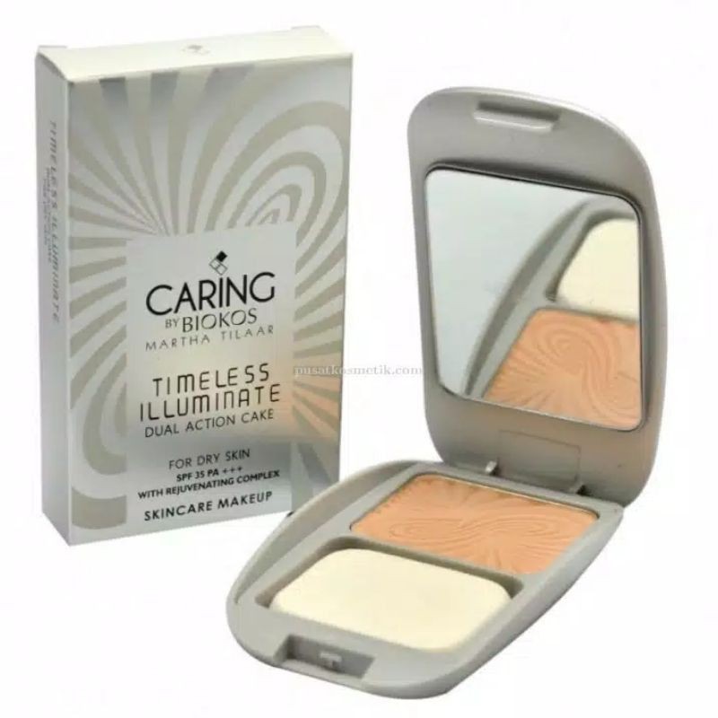 bedak caring biokos two way cake