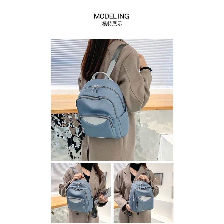 TAS RANSEL BACKPACK WANITA FASHION KOREA IMPORT 1826 - POLYESTER ANTI AIR SEKOLAH KULIAH KERJA TERBARU MODEL