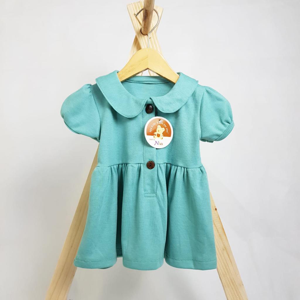 DRESS BAYI ANAK NIA PREMIUM KANCING DEPAN - DRESS PREMIUM QUALITY